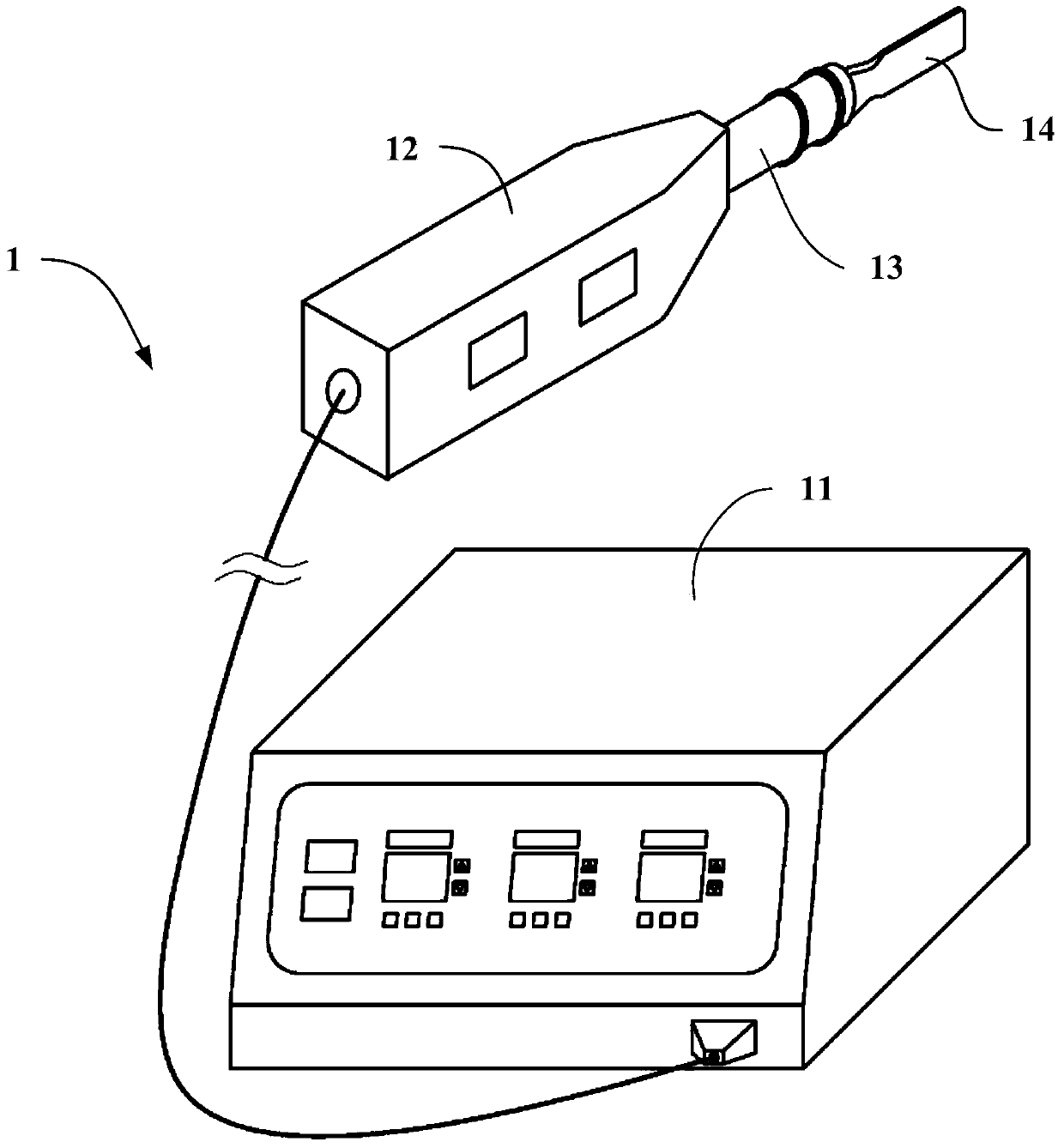 Surface self-lubricating anti-adhesive structure of energy carrier minimally invasive operation knife