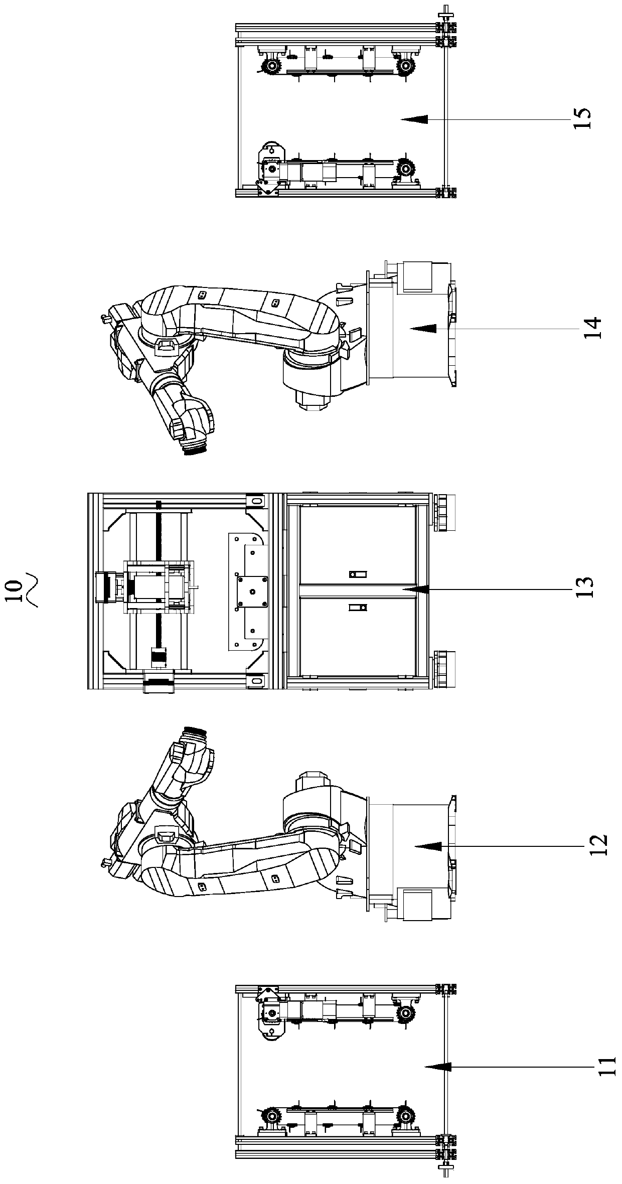 A CNC glass carving equipment