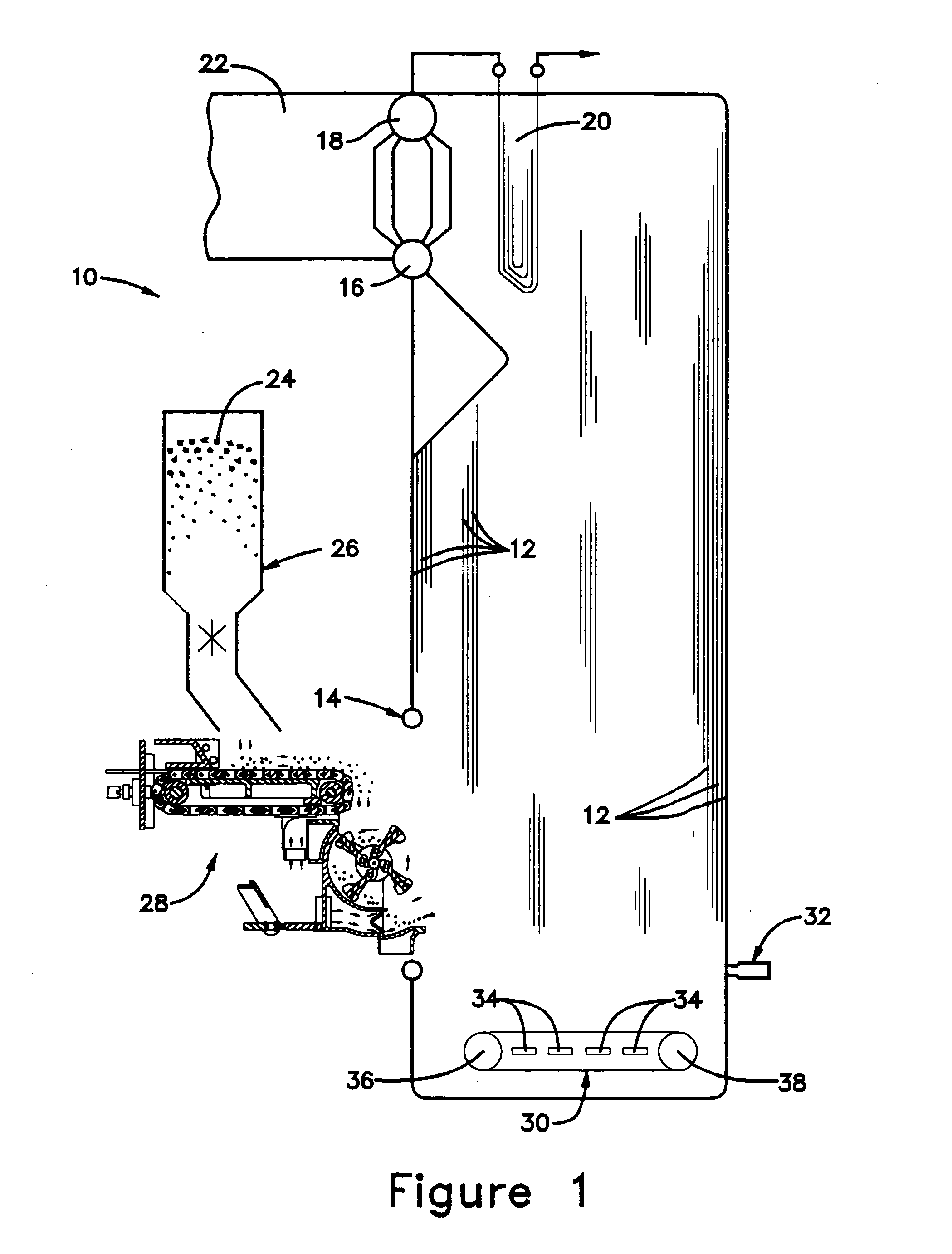 Apparatus for controlling the deposition of feed material on a deposition build-up surface