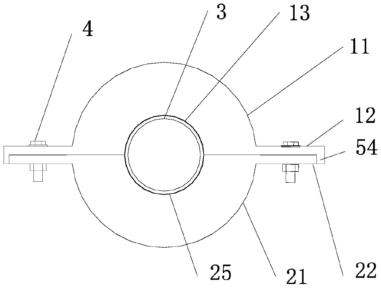 Production mold and production process of special-shaped prefabricated heat insulating pipe member