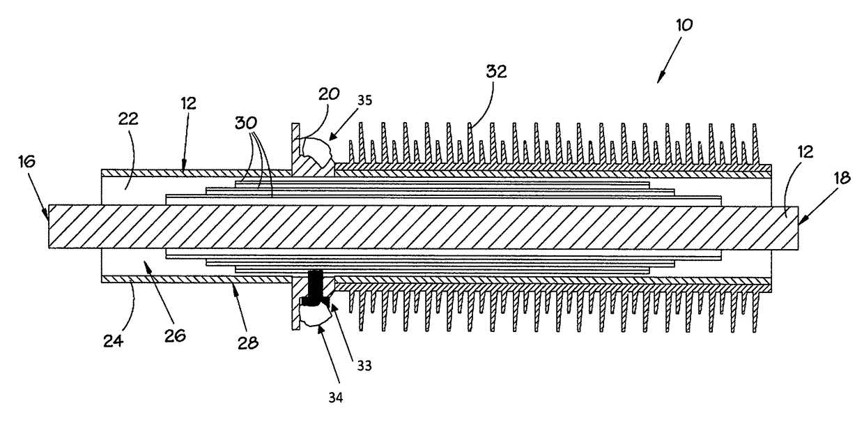 Energy efficient bushing for a transformer