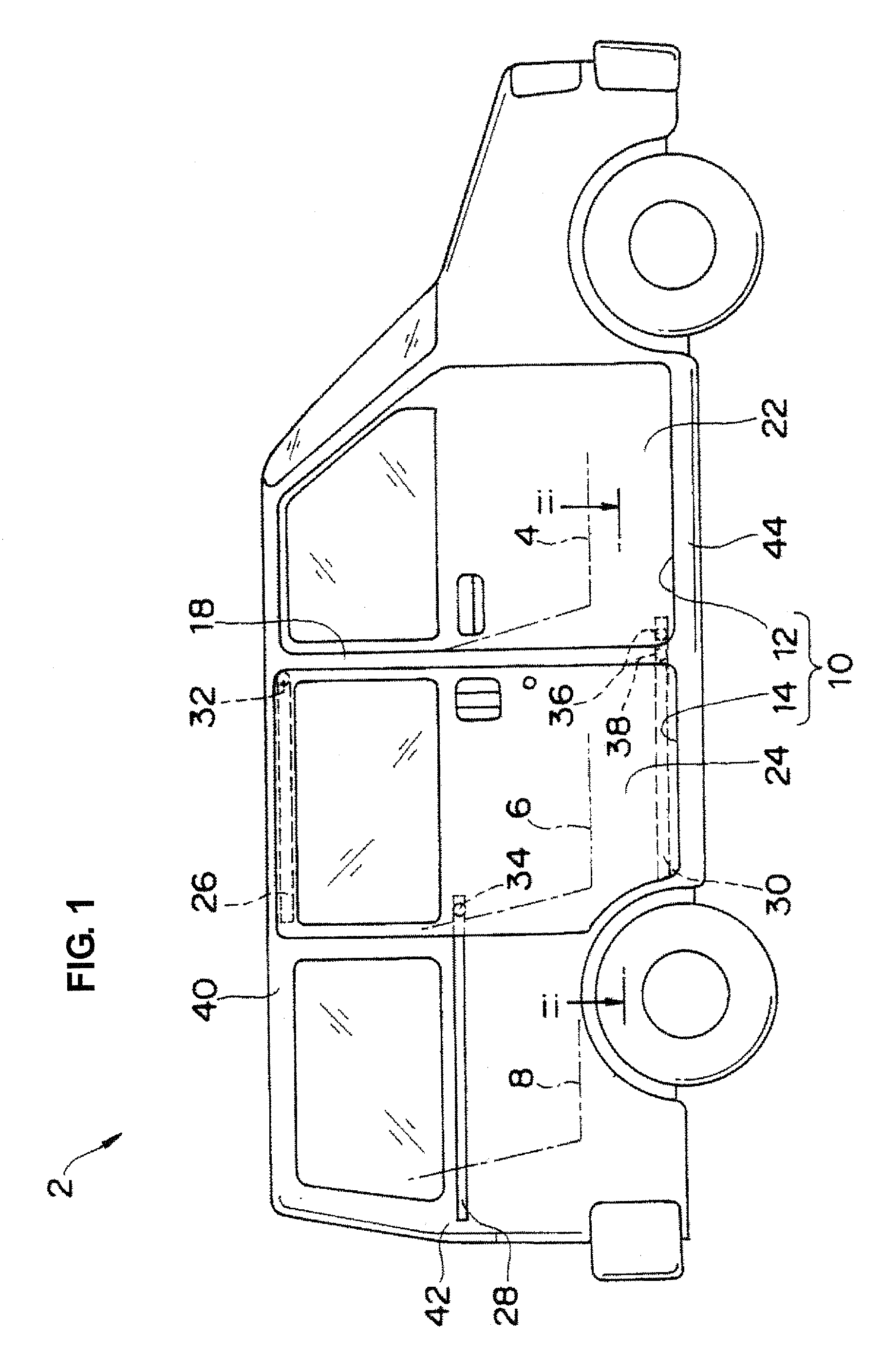 Occupant protection device of vehicle