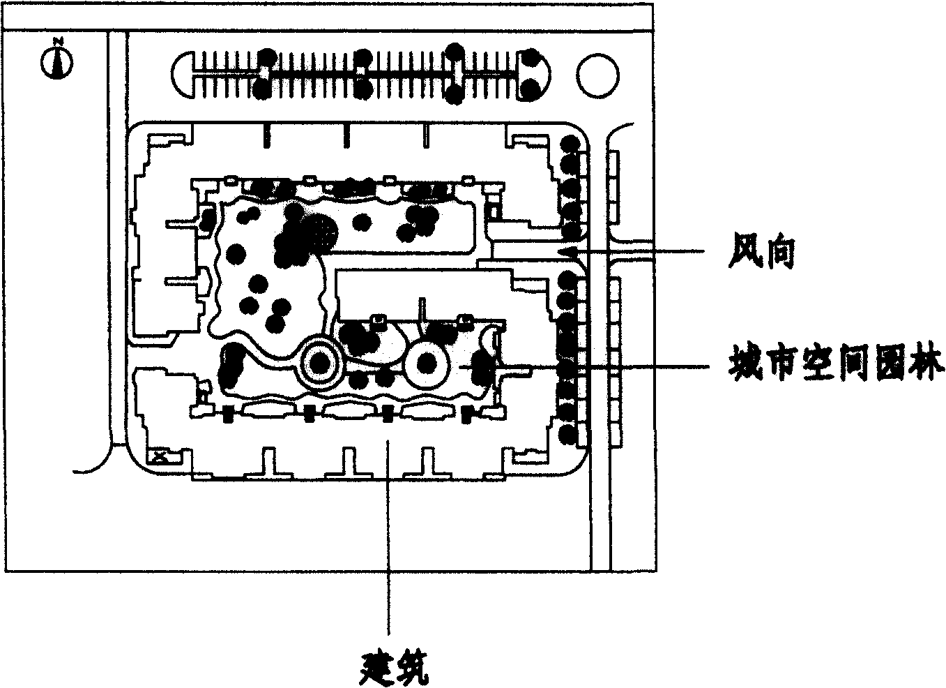 Particle picture velocity measuring method for accurately measuring construction and city space