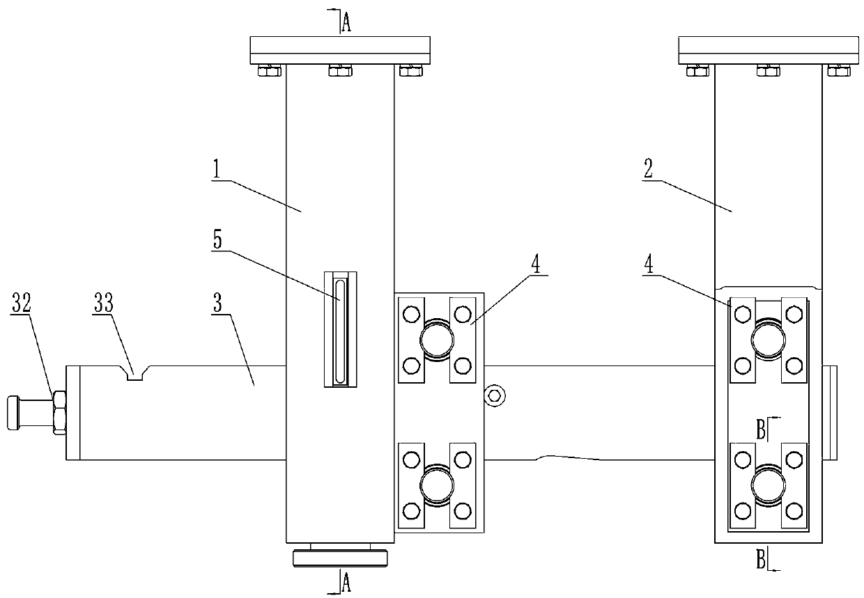 Grabbing beam fall prevention locking device and locking method