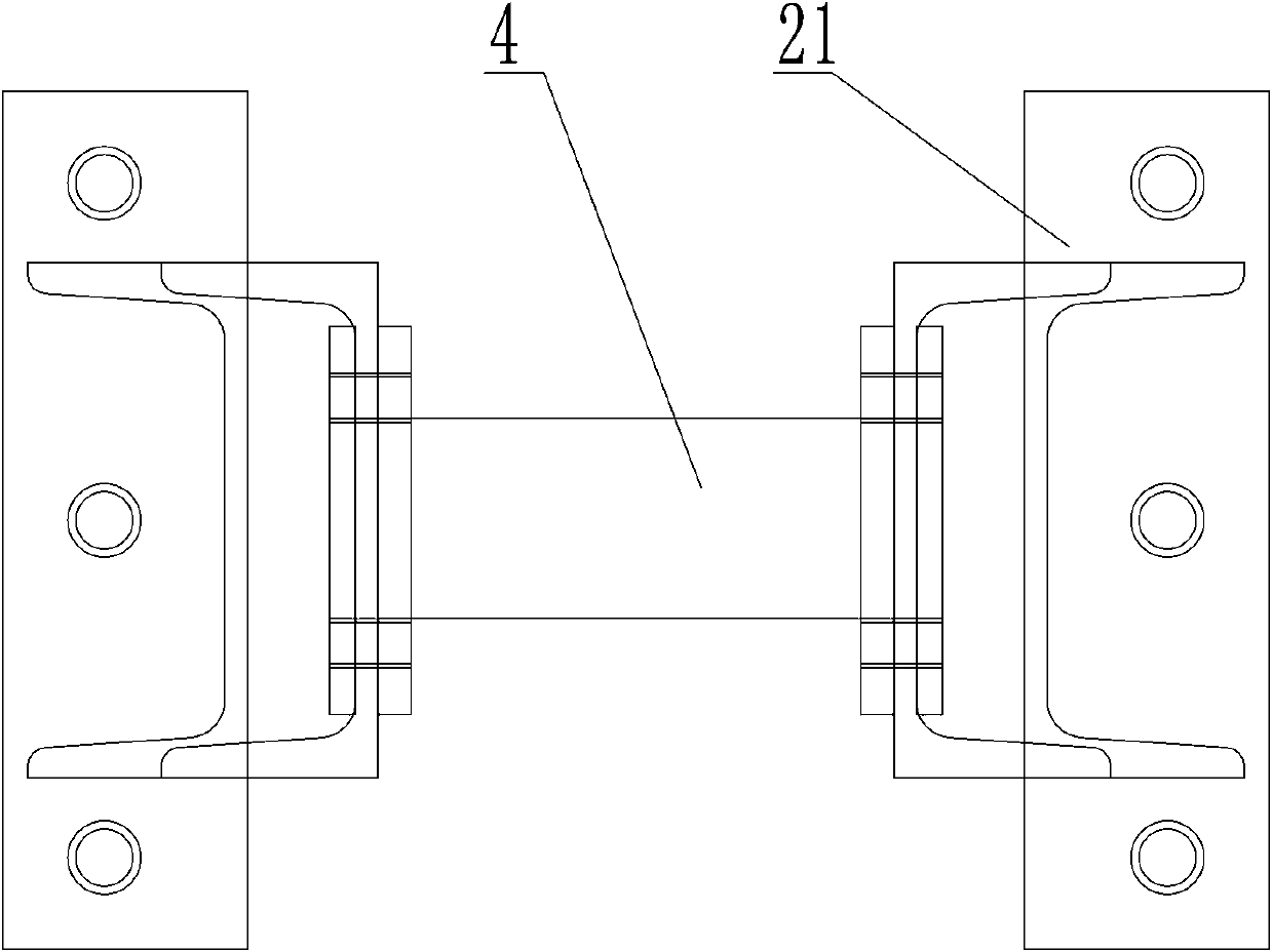 Grabbing beam fall prevention locking device and locking method