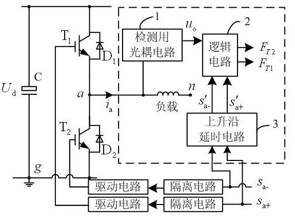 On-line detection device and detection method for open-circuit fault of power tubes of inverter