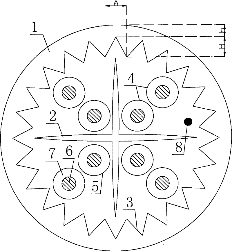 Super-six type unshielded data cable