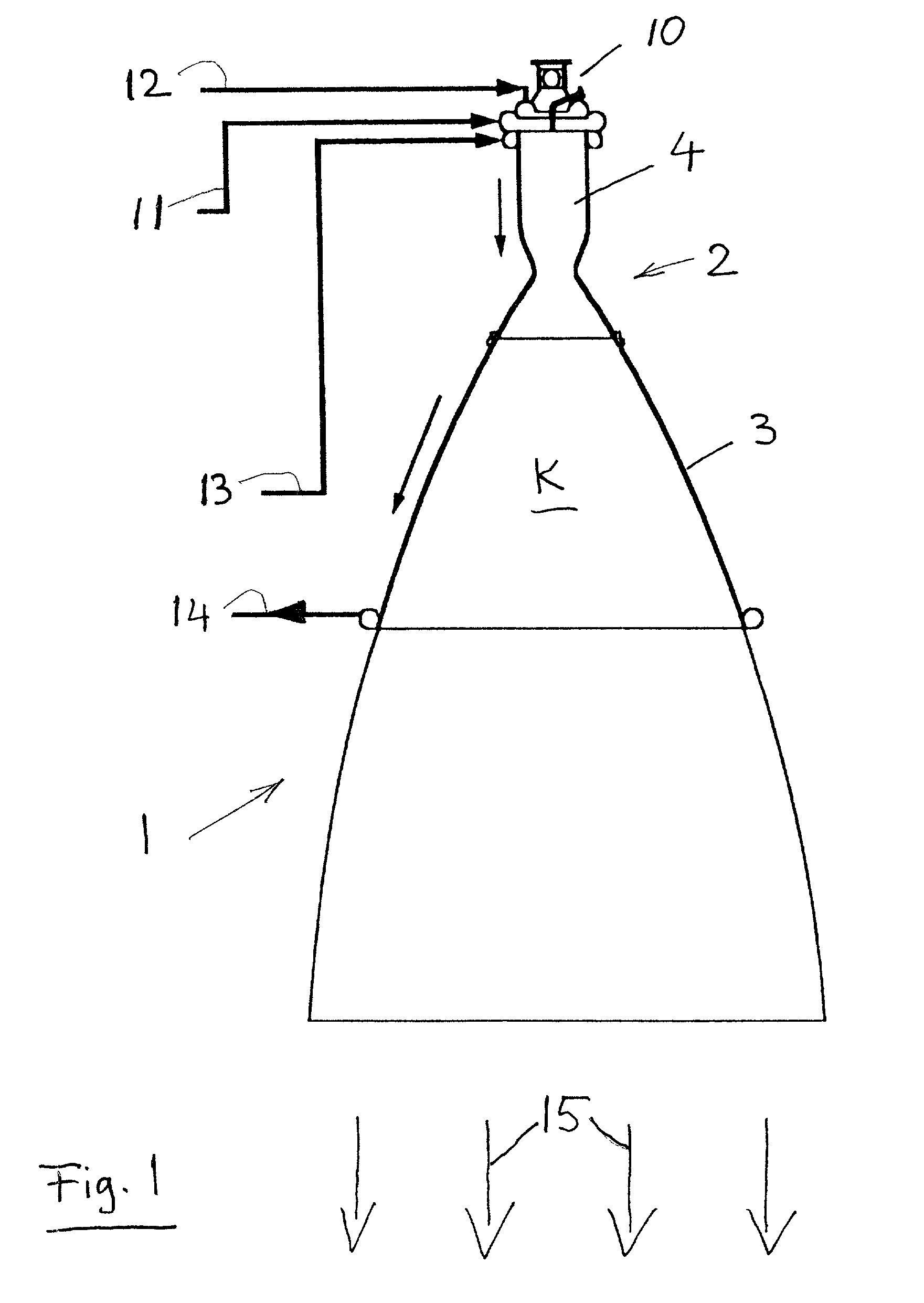 Coolable nozzle and method for producing such a nozzle for a rocket engine