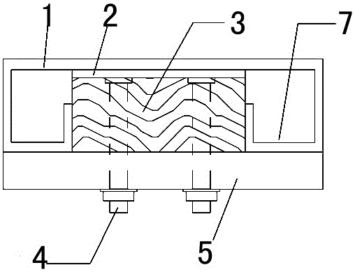 Steel ladder shock-absorbing and sound-reducing structure