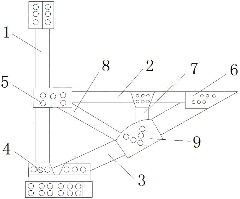 Corridor support system for helipad