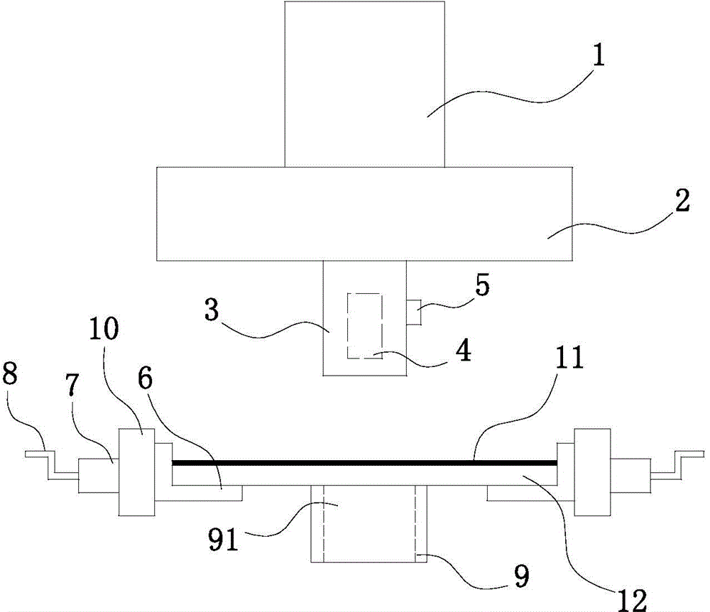 Punching device based on membrane covering and laser positioning