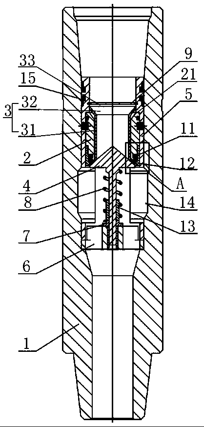 Drill float valve with automatic protection