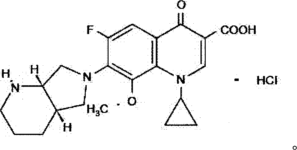 A kind of moxifloxacin hydrochloride pharmaceutical composition and preparation method thereof