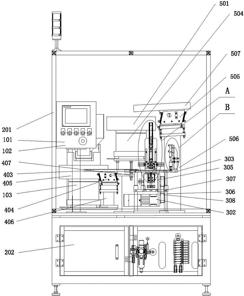 Sorting and assembling equipment for valve lock clamp components