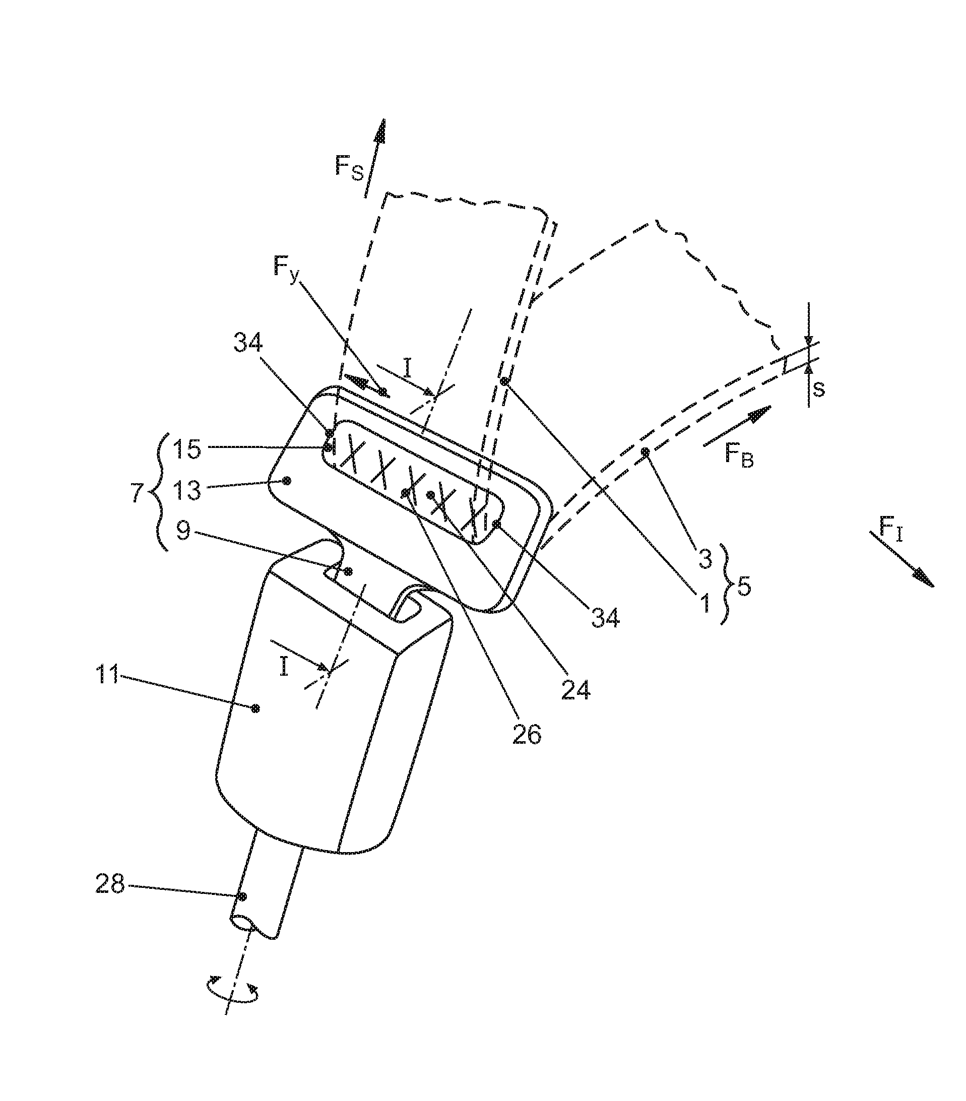 Safety belt device in a vehicle