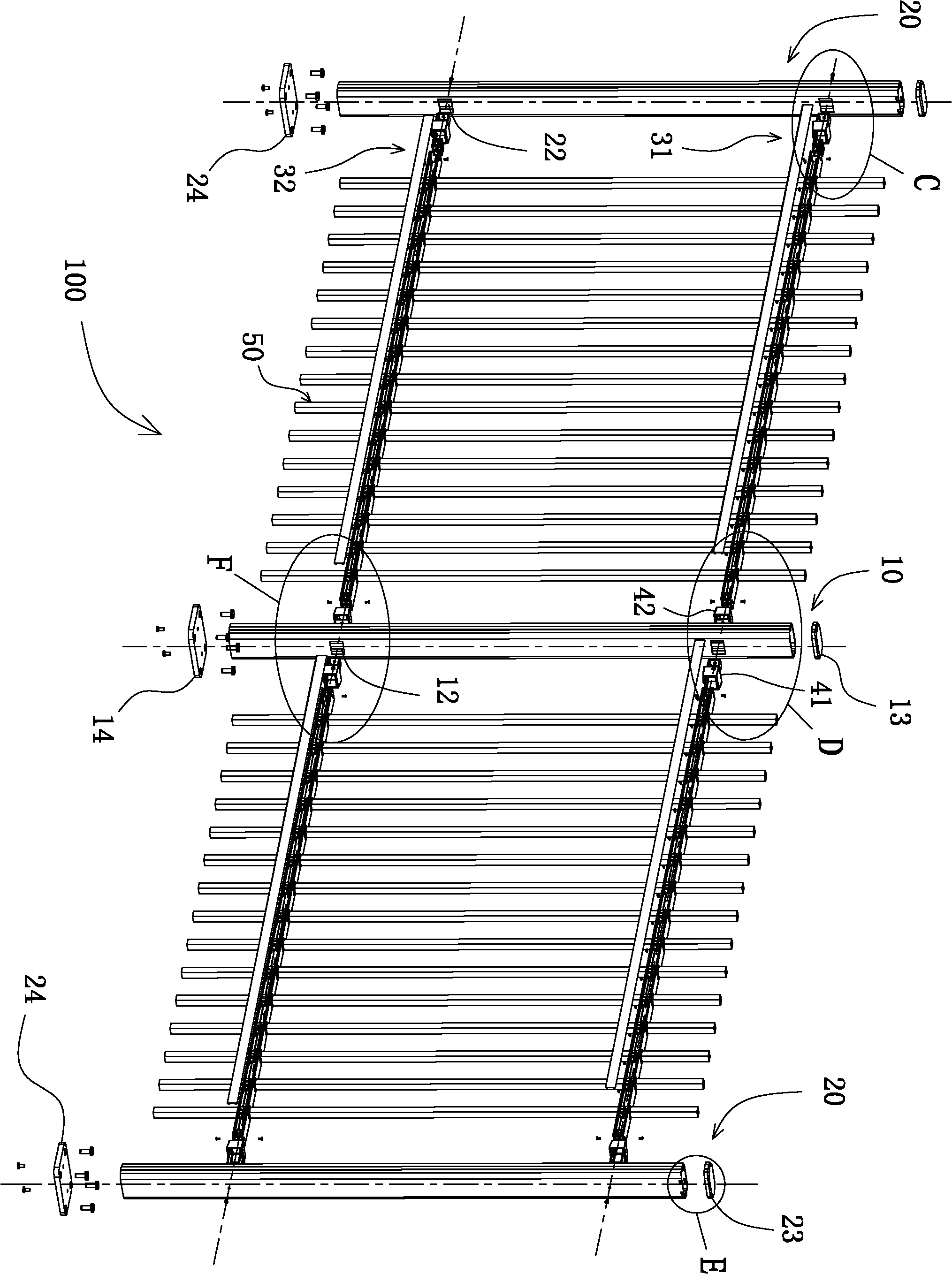 Separated assembly type gate