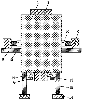 Stirring machine for bubble brick machining