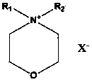 Application of morpholine-containing ionic compound serving as catalyst for synthesizing cyclic carbonate