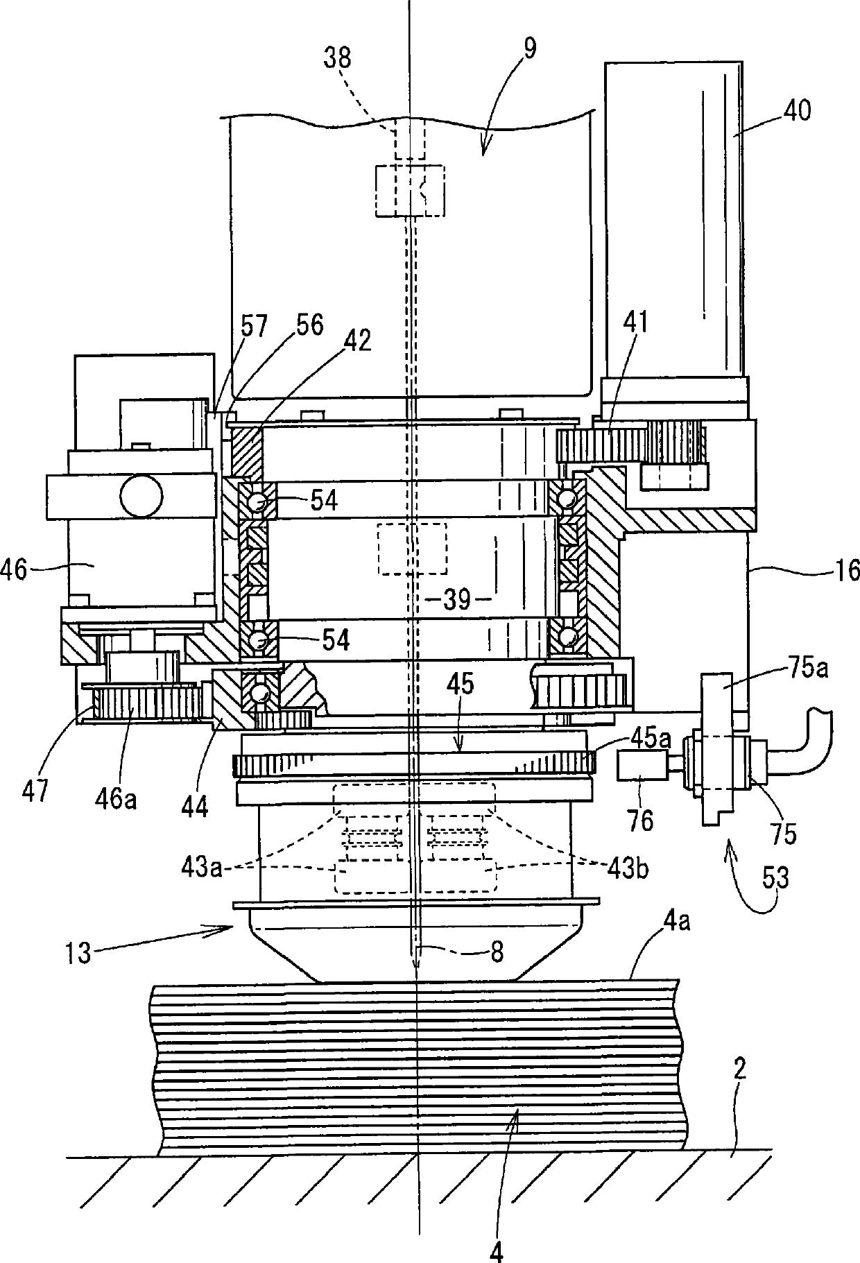 Device for grinding cutting blade of automatic cutting device