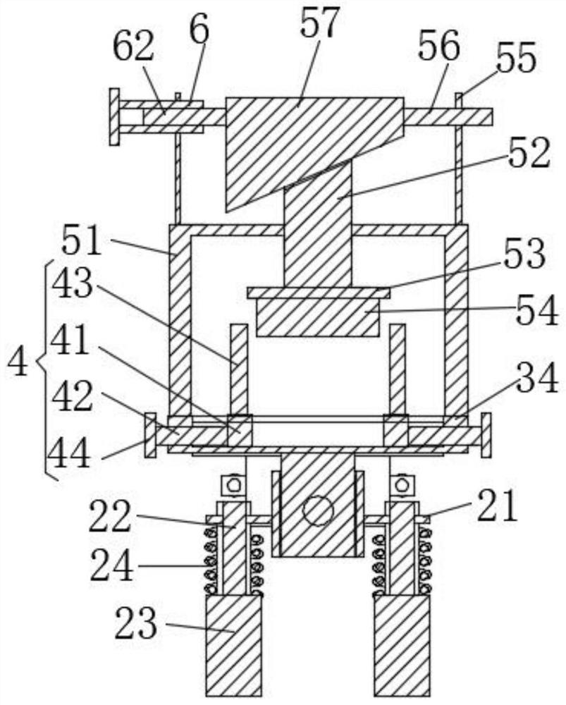 Anti-pressing supporting piece for bus duct shell