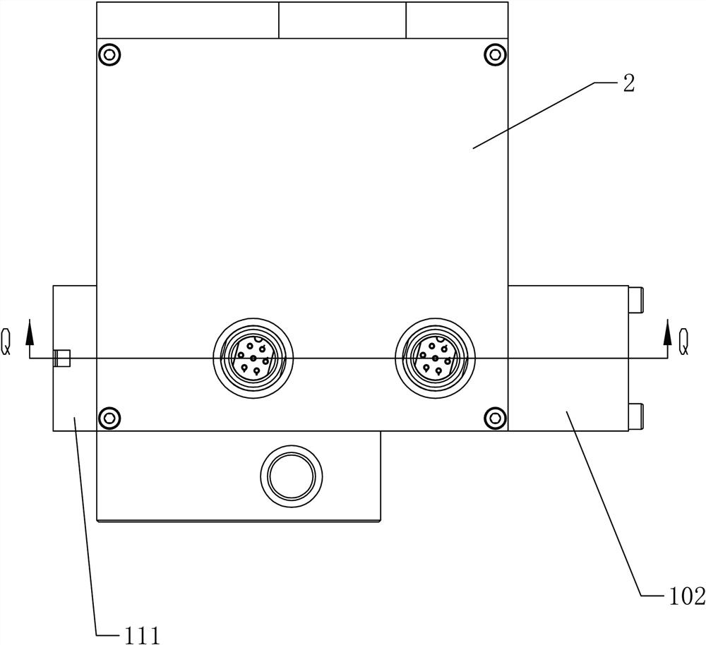 Proportional pressure valve with air supply switch