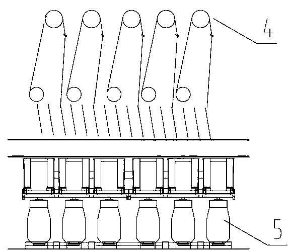 Spinning process of high-speed spinning machine with novel single-spindle passive winding device