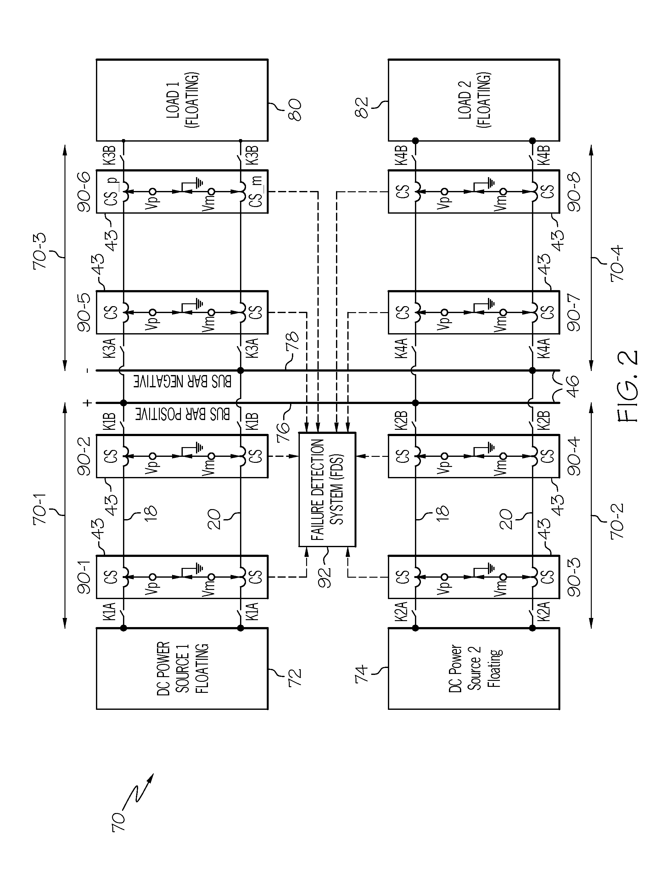 Ground fault detection and localization in an ungrounded or floating DC electrical system