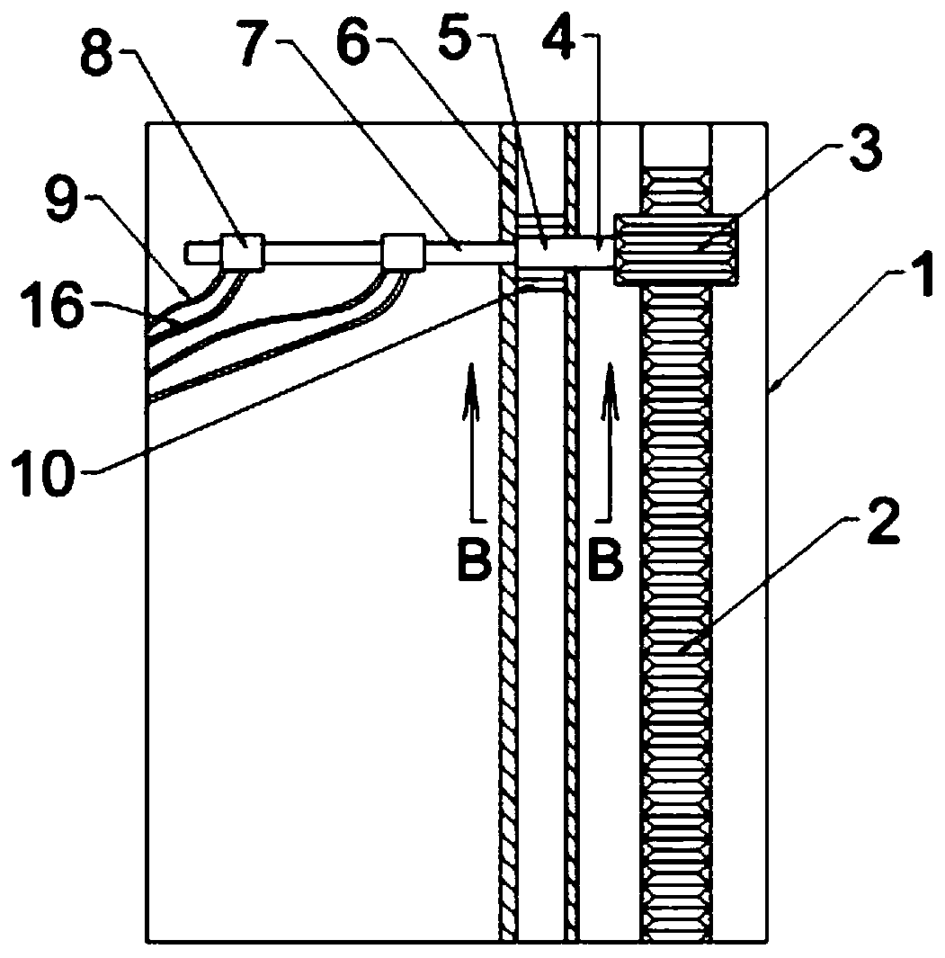 A massage seat based on the principle of mixed impact of water flow and air flow on acupoints