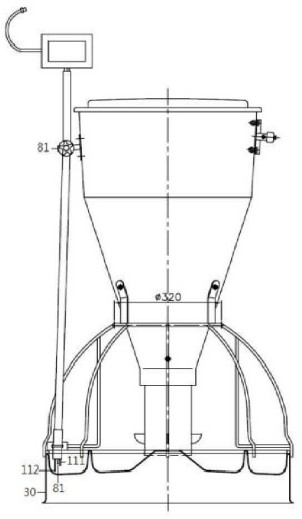 Water supply device for automatic feed feeder using potential difference between two potential sensing needles