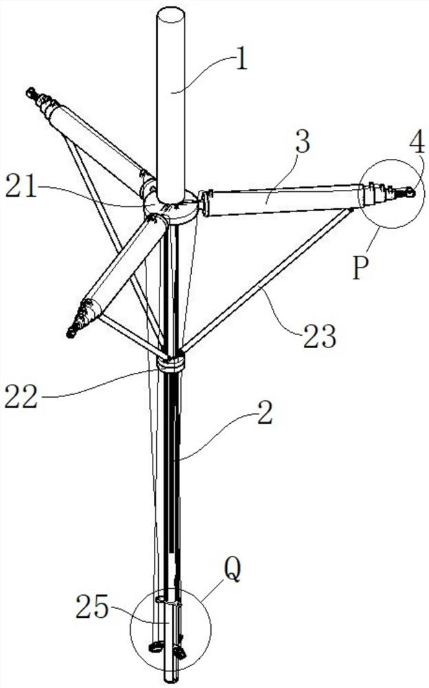 A large-scale coal breaking device for fluidized coal mining and its application method