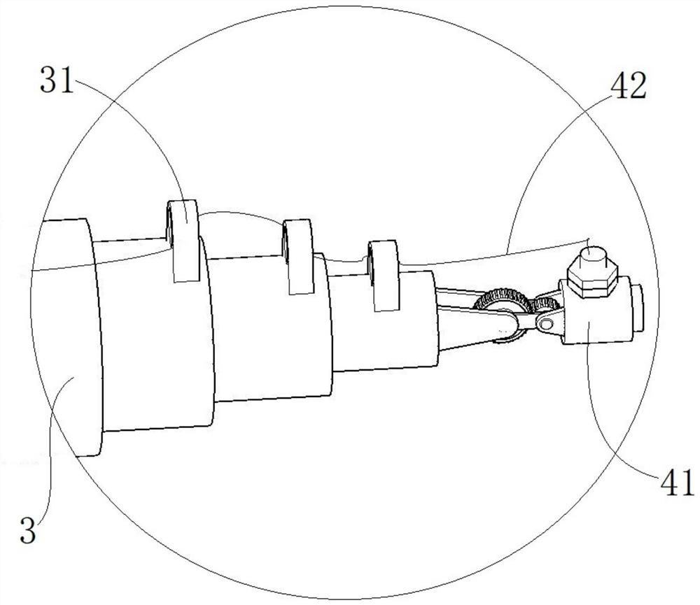 A large-scale coal breaking device for fluidized coal mining and its application method