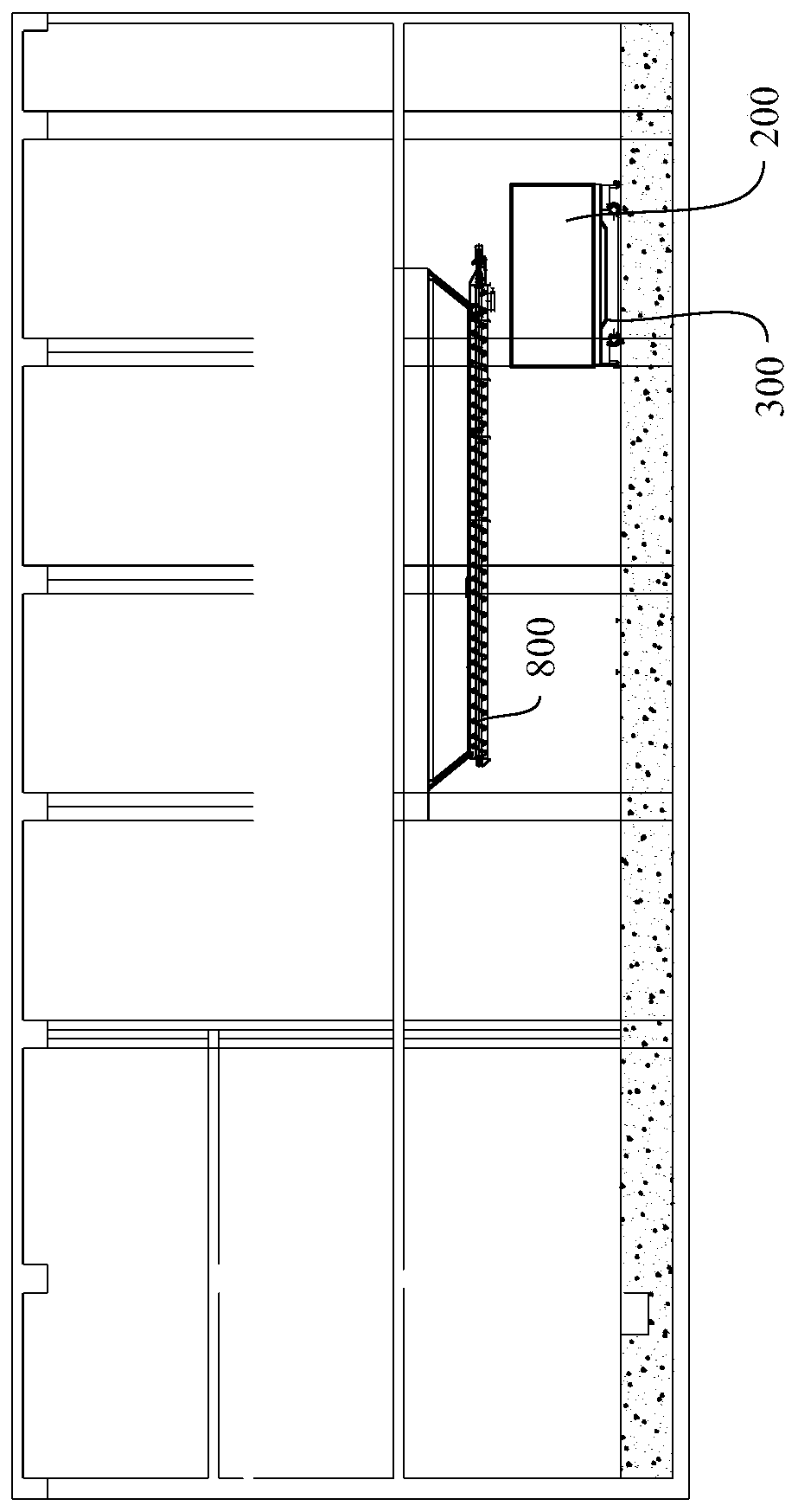 Sludge transferring system and method used for underground sewage treatment plant