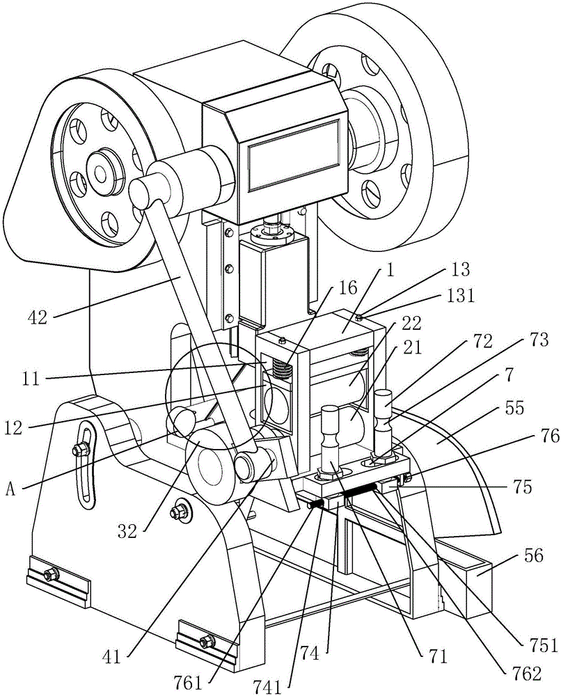 Feeding device for punch