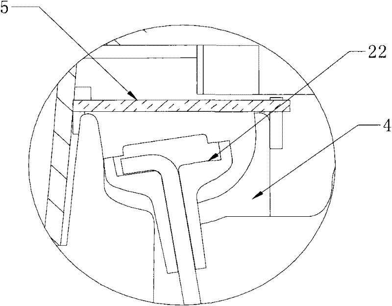 Anti-drop device for shock-absorbing hanging rod of small buoyancy-type washing machine