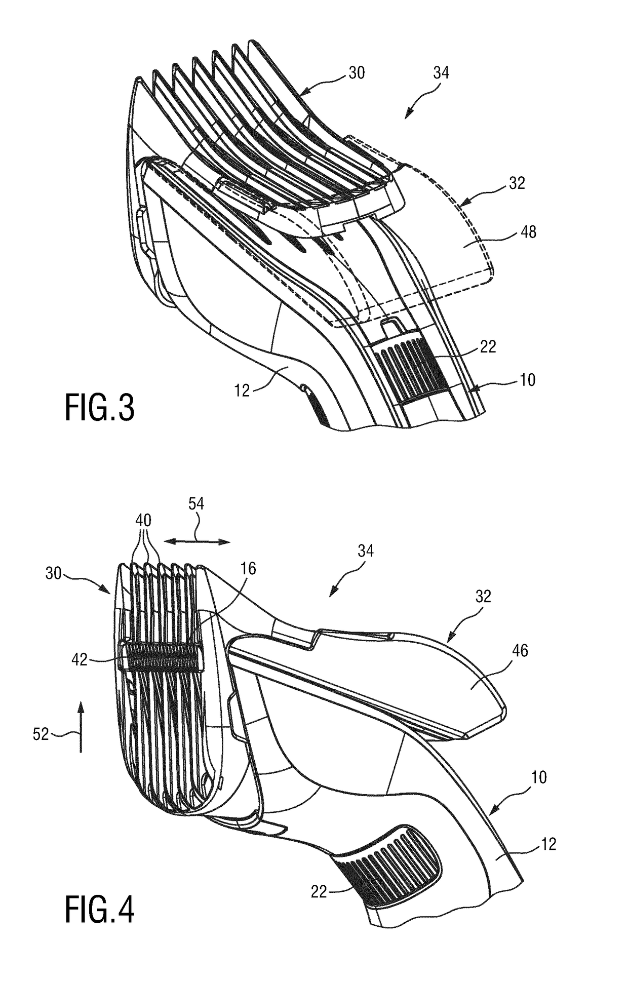 Hair container and kit for a hair cutting appliance