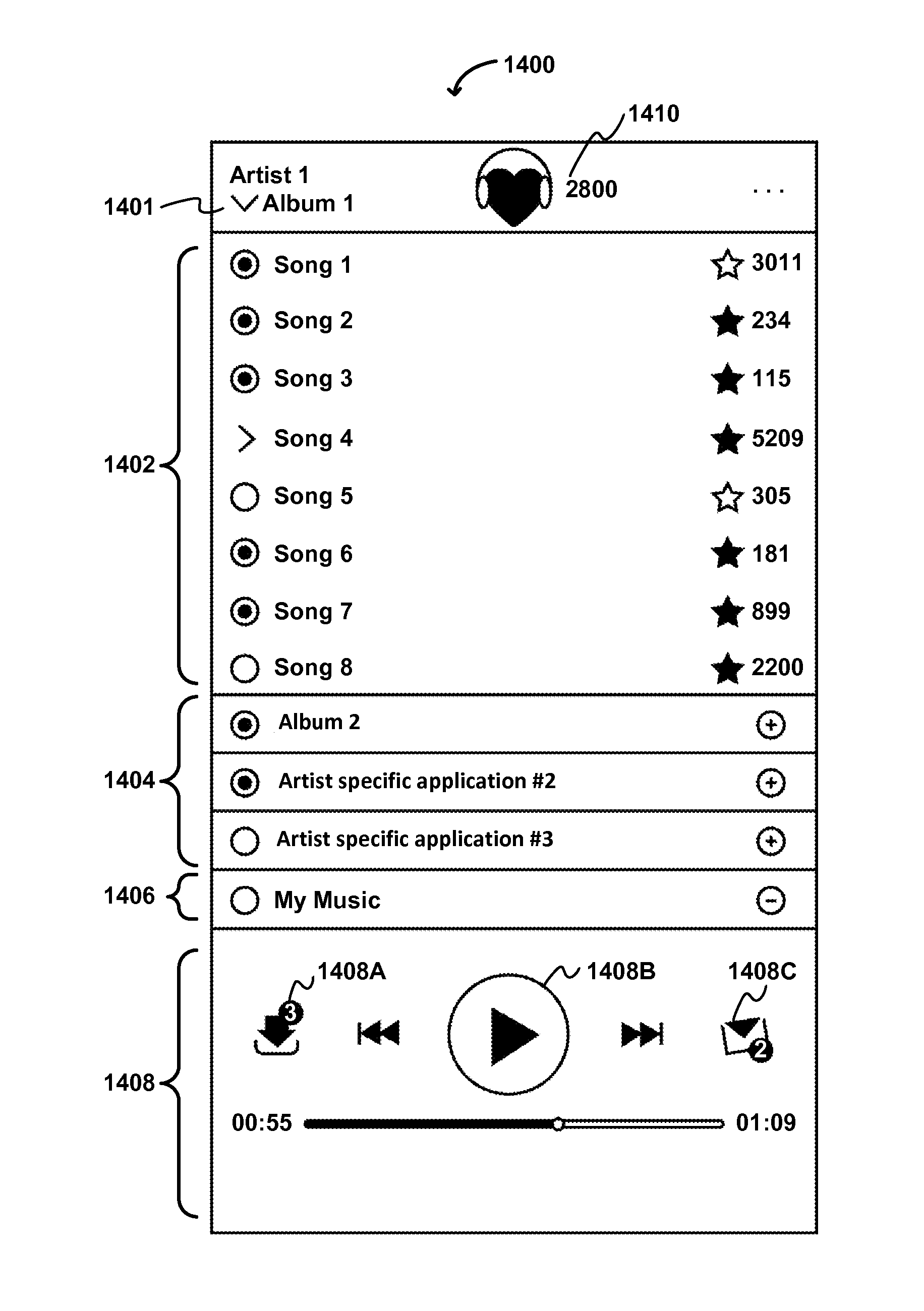 System and method for aggregating artist-specific content