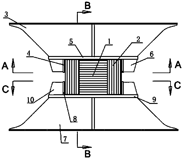 B-type containment system supporting device and installation method of large lng ship