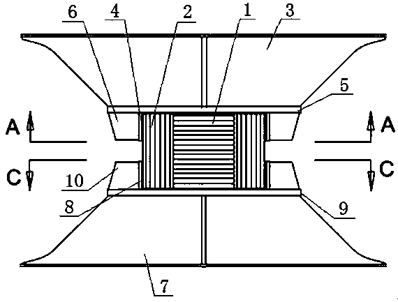 B-type containment system supporting device and installation method of large lng ship