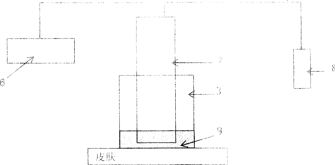 Tiny-wound, dynamic and continuous detecting method and system of concentration of sugar in human blood