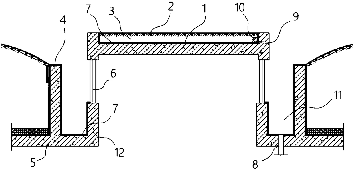 Underground garage sinking-type ventilation and exhaust vertical shaft and making method thereof