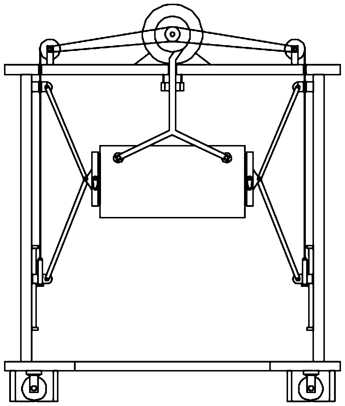 Material transferring device for coastal engineering construction