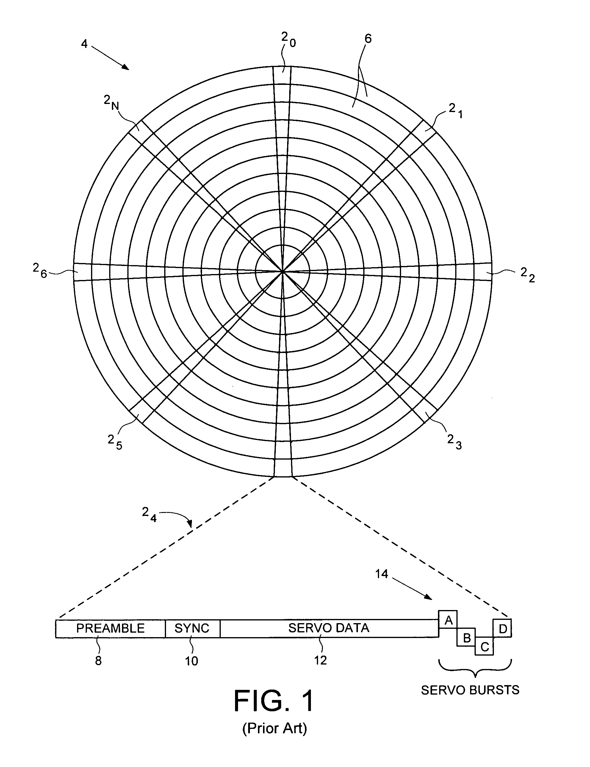 Compensating for repeatable phase error when servo writing a disk drive from spiral tracks