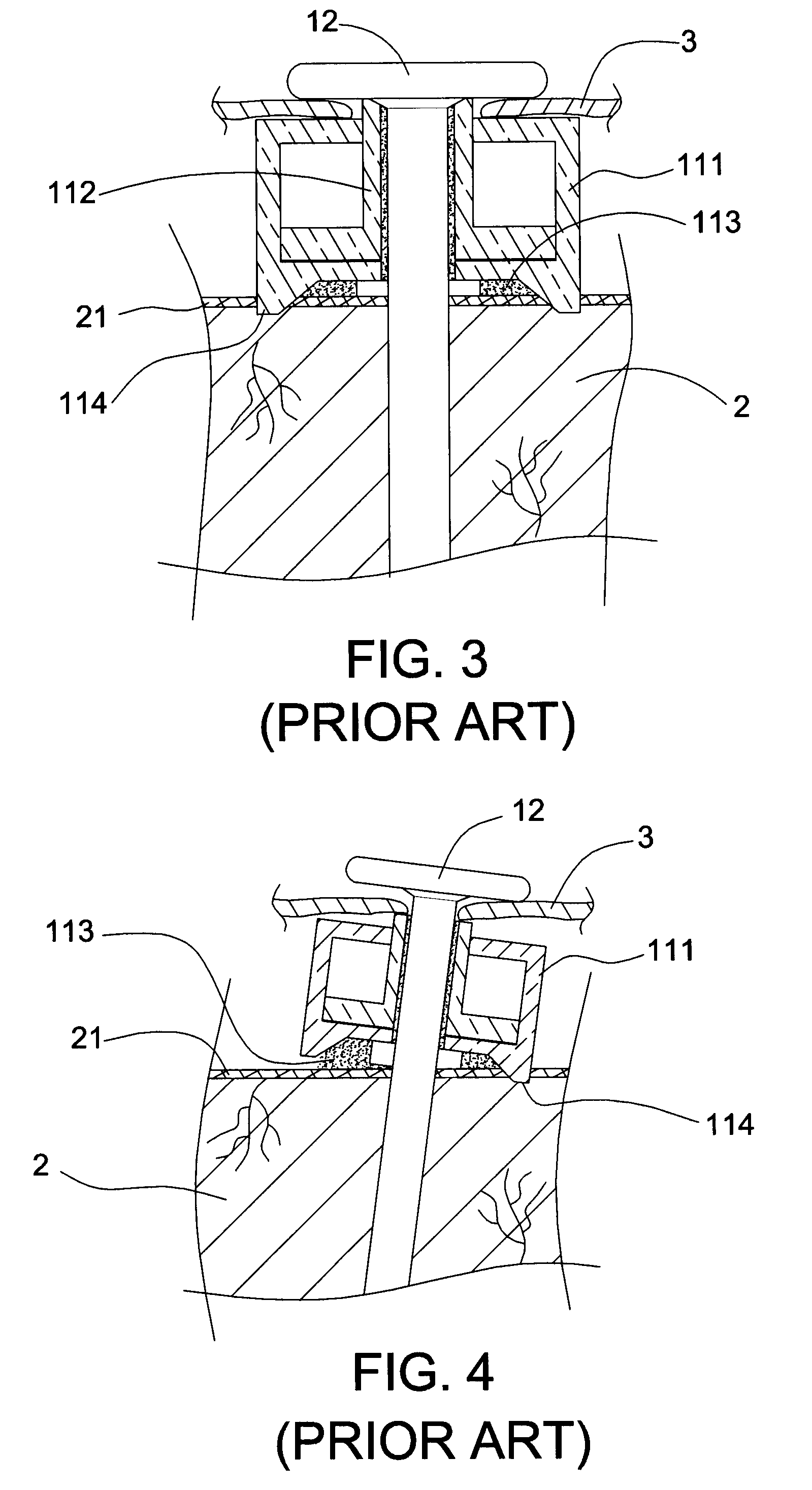 Assemblage of sealing nail