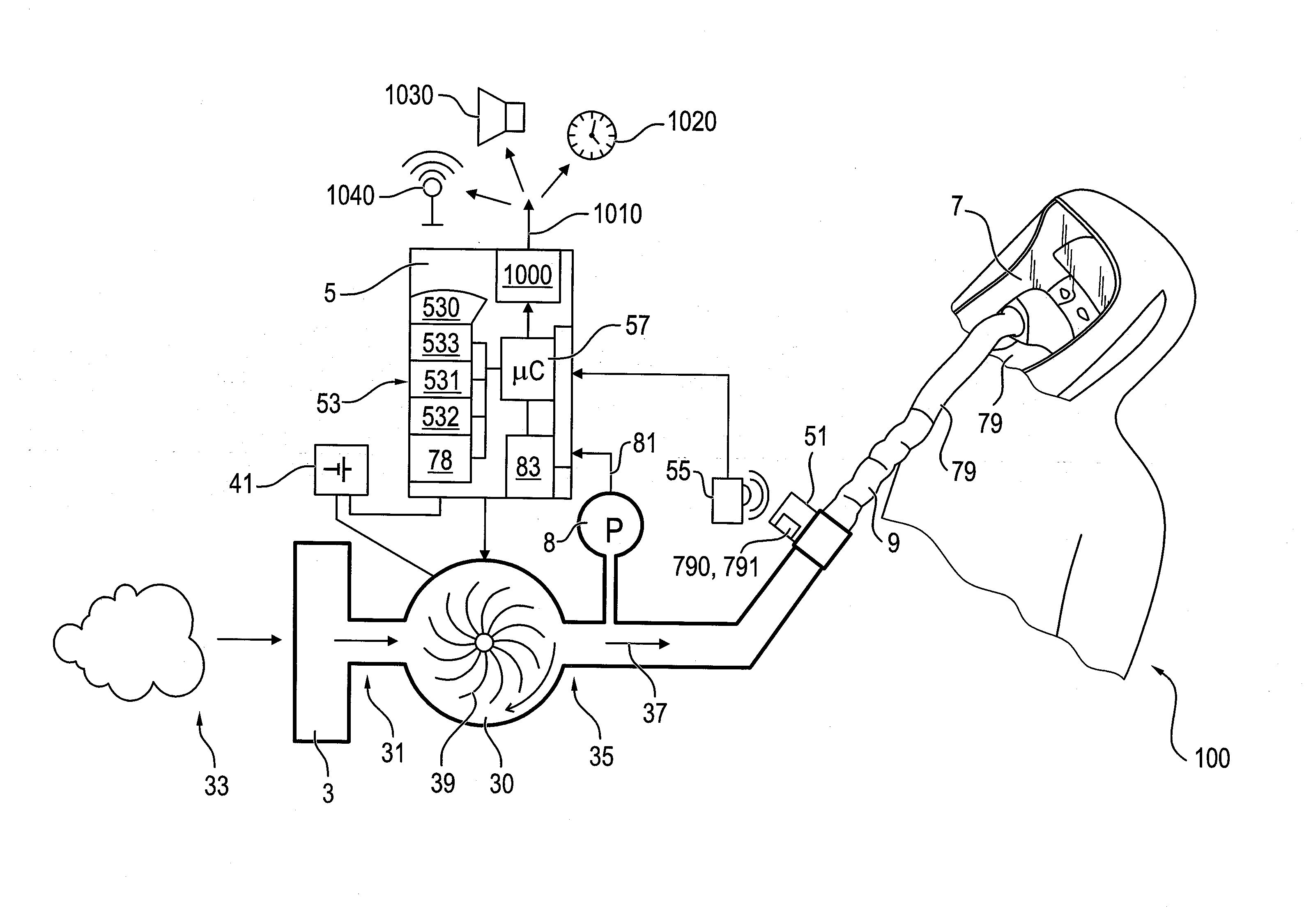 Blower filter respirator system