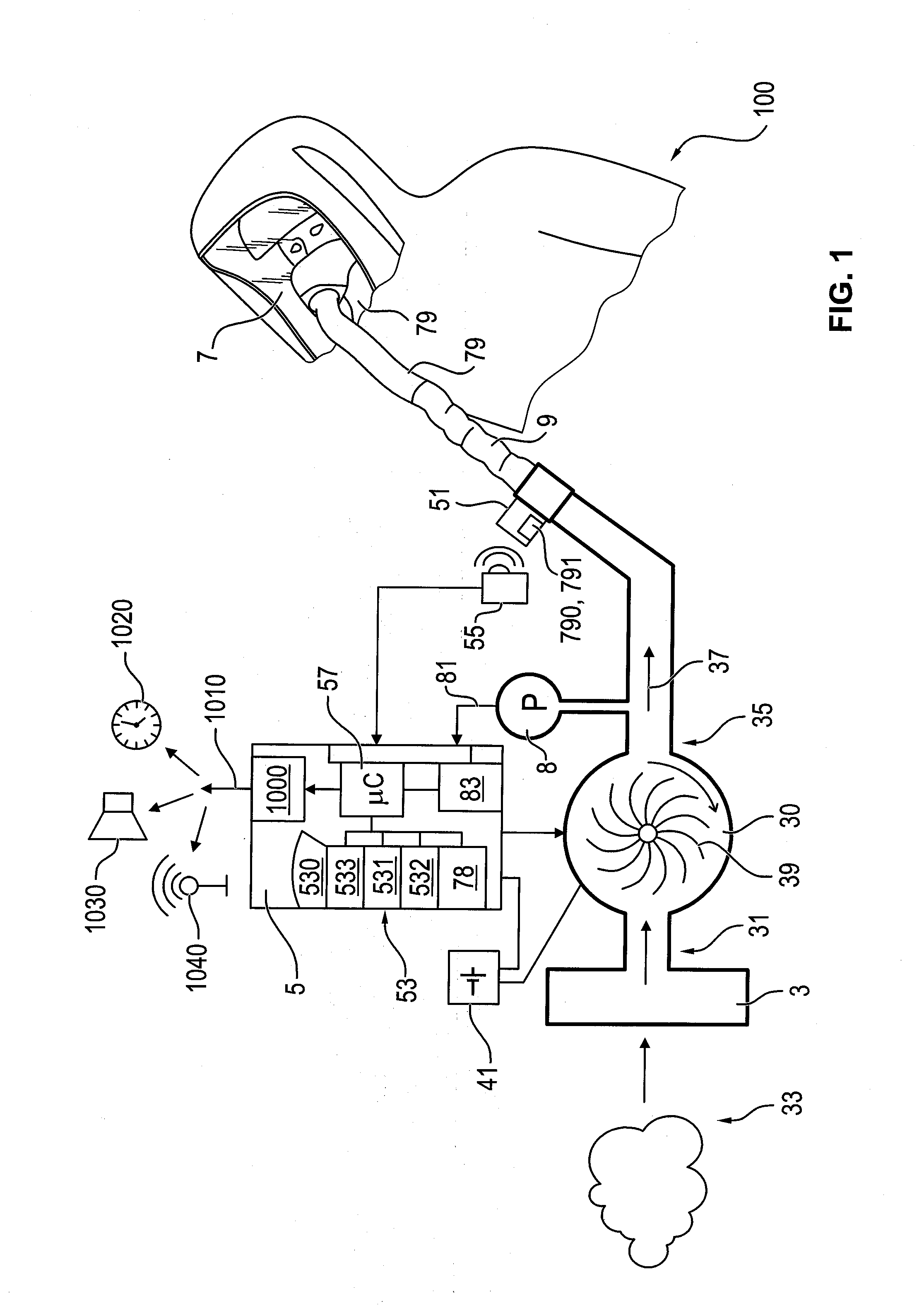 Blower filter respirator system