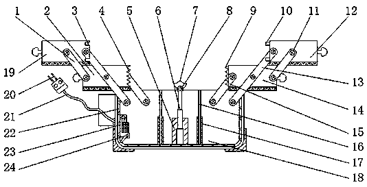 Environmental protective hardware storing box