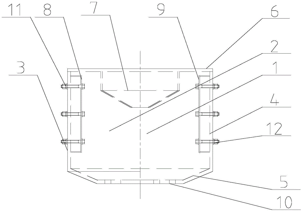 Reducing slag collecting box for metallic magnesium smelting and high-pressure slag skimming charging system