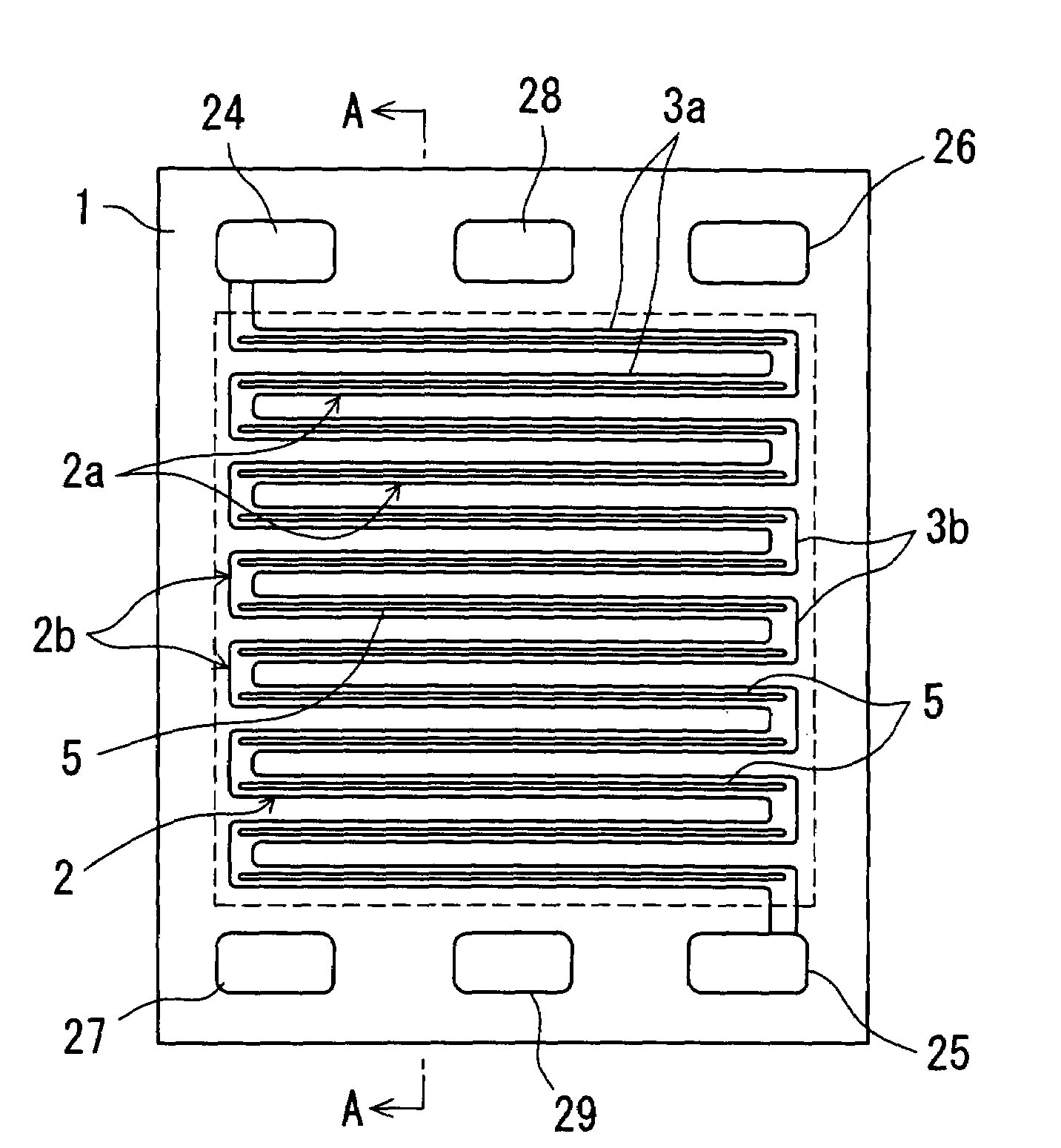 Fuel cell having a separator with water-retaining groove portions