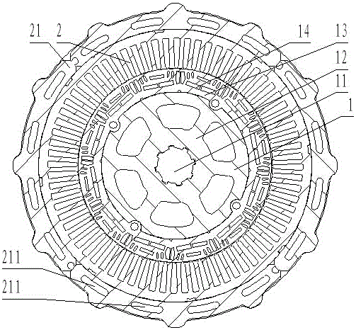 Self-circulation liquid cooling permanent magnetic motor of high power rate