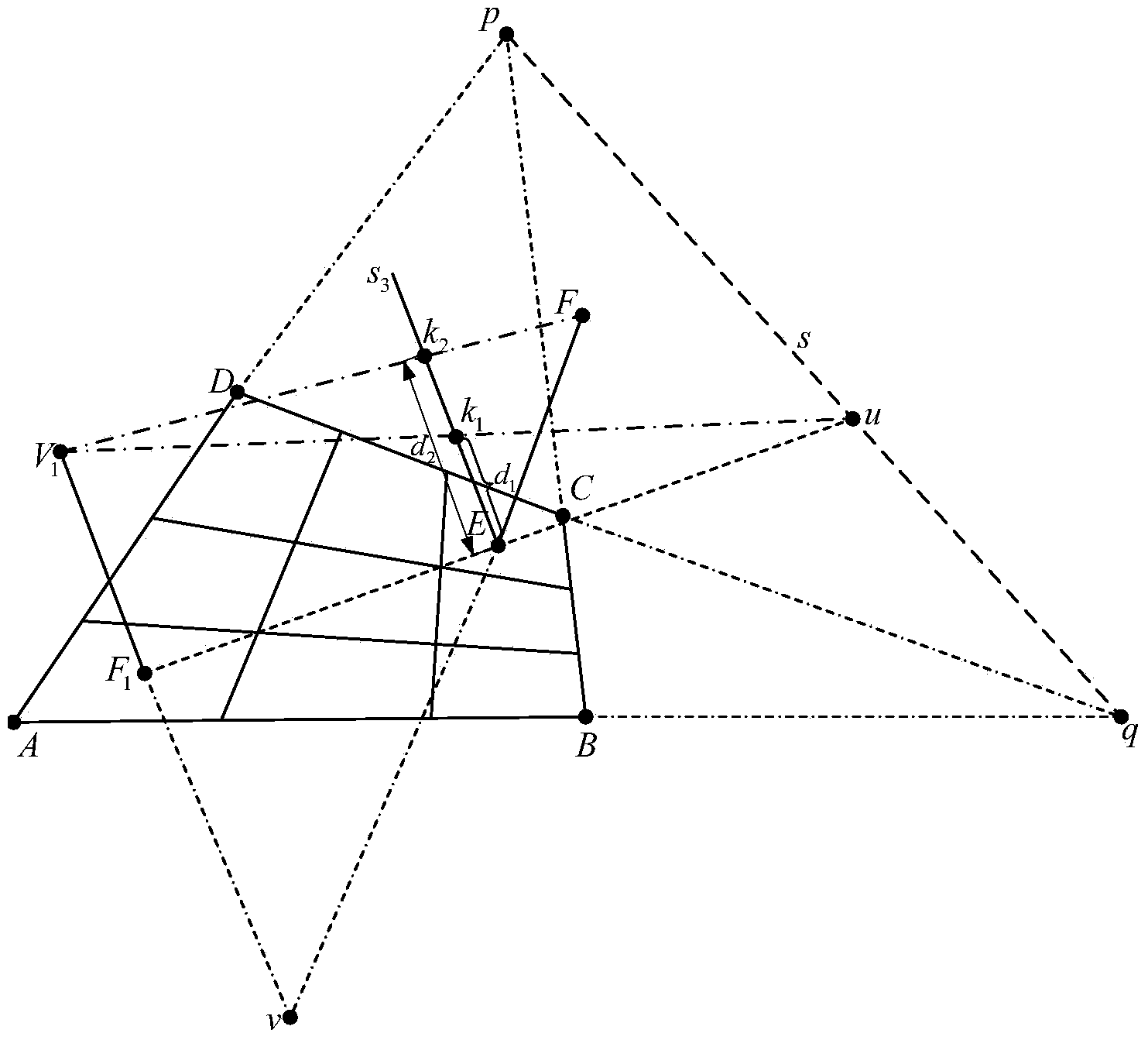 Indoor environment reconstruction method based on single view geometry principle